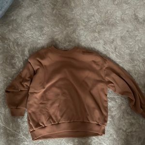 brown crewneck